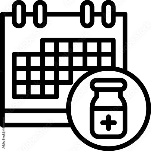 Vaccine Appointment icon, Vaccine Development related vector