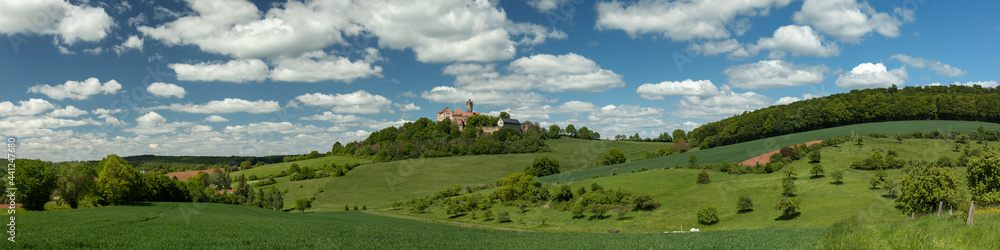Fototapeta premium Beautiful hillscape at castle Ronneburg