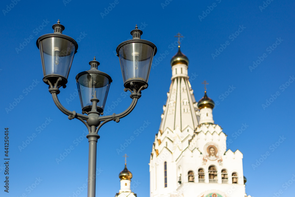 Minsk, Belarus - 07 09 2020: Temple-memorial in honor of All Saints. Orthodox church.