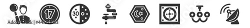 filled set of other icons. glyph vector icons such as null, seventeen, the 30 minutes, plumbering, mosque moon and star, satelite antenna. vector illustration.