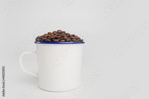 coffee beans isolated on white background