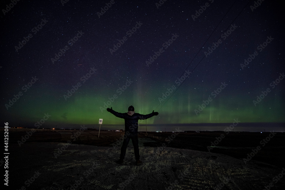 Roadside Aurora Borealis 