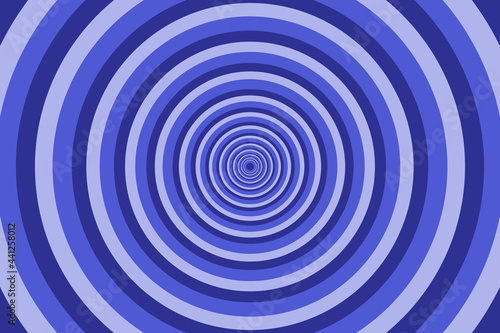 Blue Radiating concentric Circle Pattern Background. Vibrant Radial geometric Vector Illustration