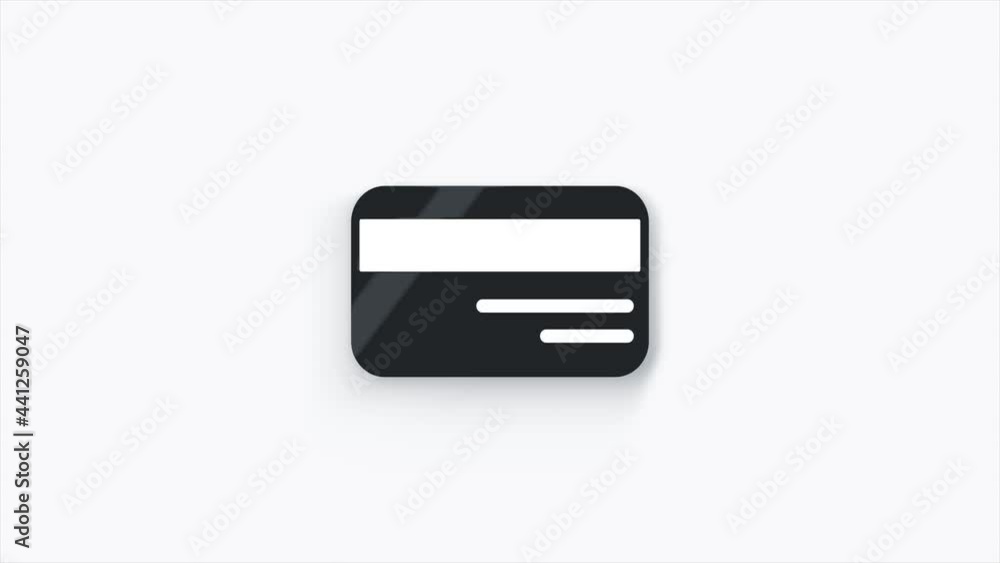 3d Credit card icon isolated on white background. Online payment. Cash withdrawal. 3d Credit card icon isolated on white background. Online payment. Cash withdrawal.