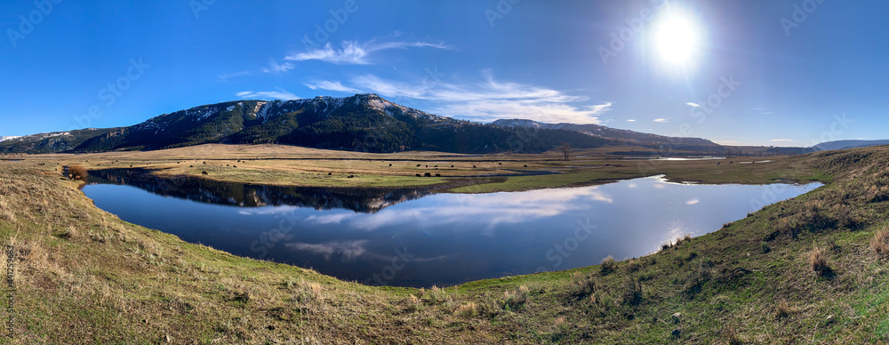 Panoramic View of Lamar Valley, Yellowstone