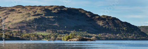 Ullswater panorama with evening light