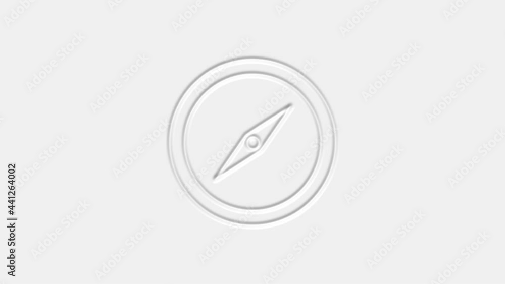 Compass icon isolated on white background. Windrose navigation symbol. Wind rose sign. 4K Compass icon isolated on white background. Windrose navigation symbol. Wind rose sign. 4K