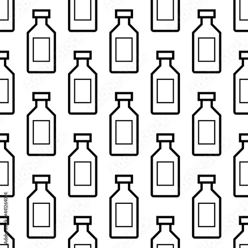 Bottle Icon Seamless Pattern