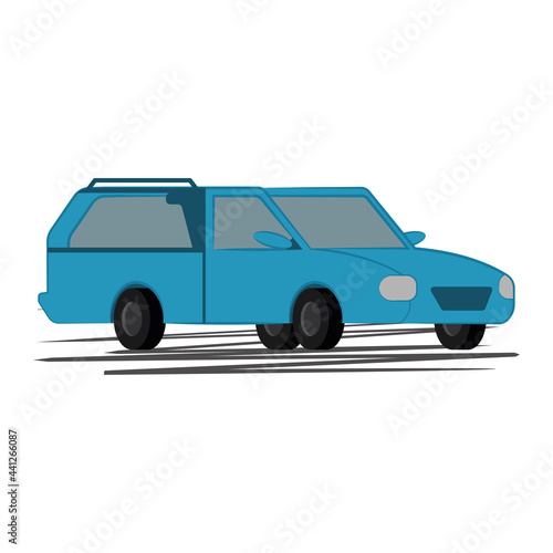 Isolated car icon automobile transport © lar01joka