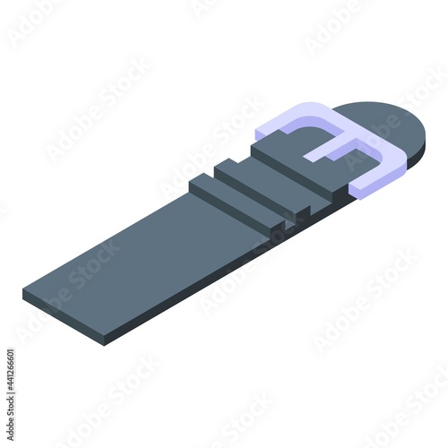 Rubber strap icon isometric vector. For watch, wristwatch. Smart bracelet band