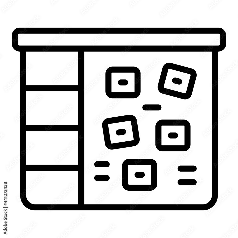 Late work board icon. Outline Late work board vector icon for web design isolated on white background Late work board icon. Outline Late work board vector icon for web design isolated on white background