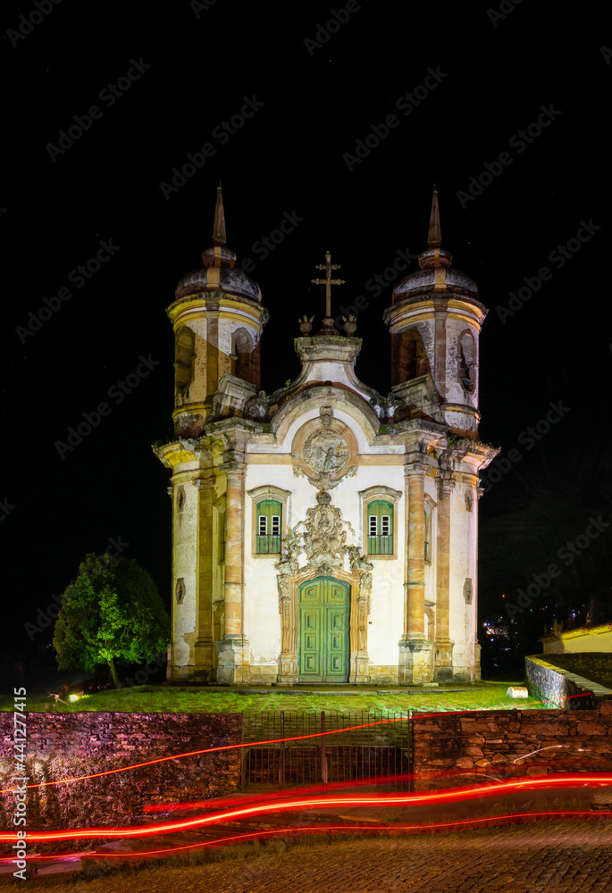Obraz premium Igreja de São Francisco de Assis Ouro Preto - Brasil