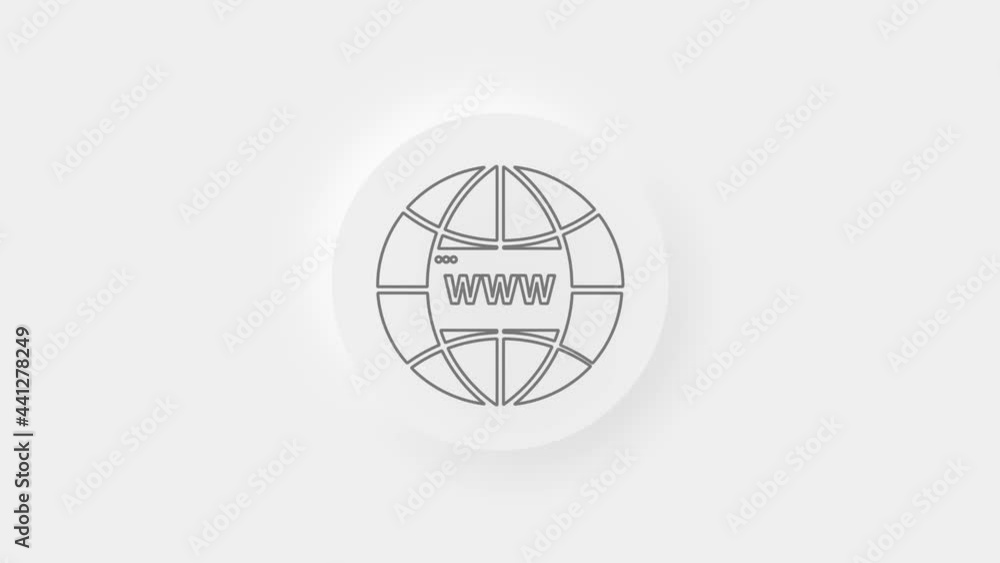 World wide web concept globe icon. Planet web symbol. Planet icon with world wide web sign. Business, technology, internet World wide web concept globe icon. Planet web symbol. Planet icon with world wide web sign. Business, technology, internet