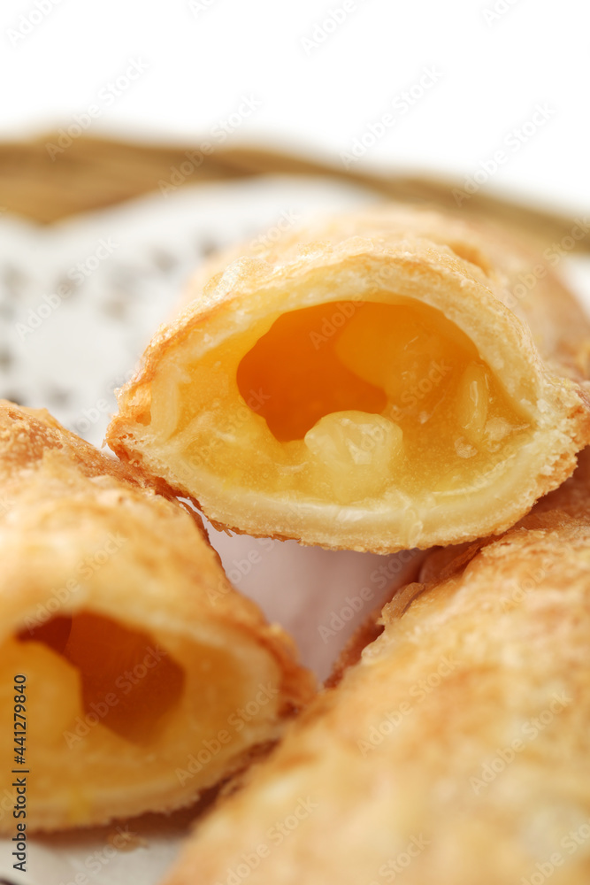 pineapple Pie on white background pineapple Pie on white background