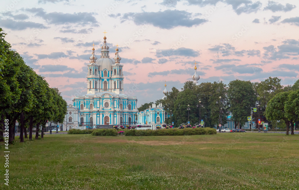 The Smolny Cathedral. St. Petersburg, Russia