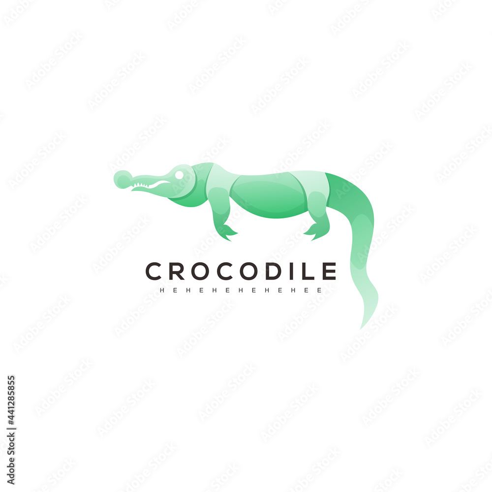 crocodile colorful logo design ilustration crocodile colorful logo design ilustration