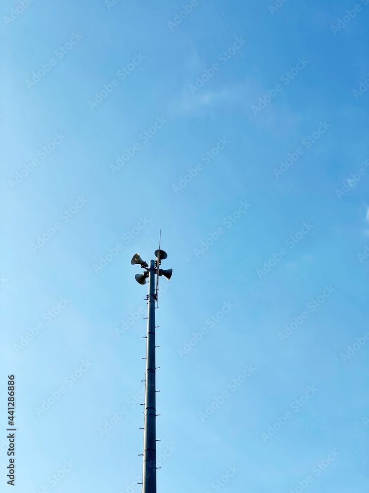 loudspeaker tower against sky