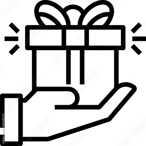 gift line icon