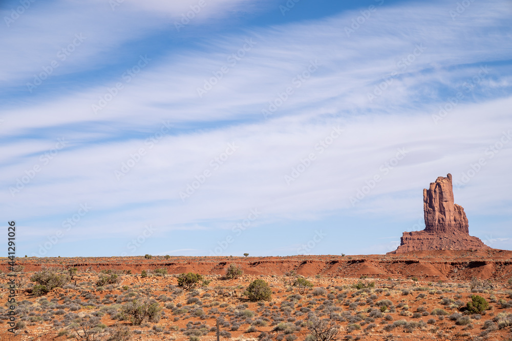 Monument Valley in Utah - negative space and minimalist composition