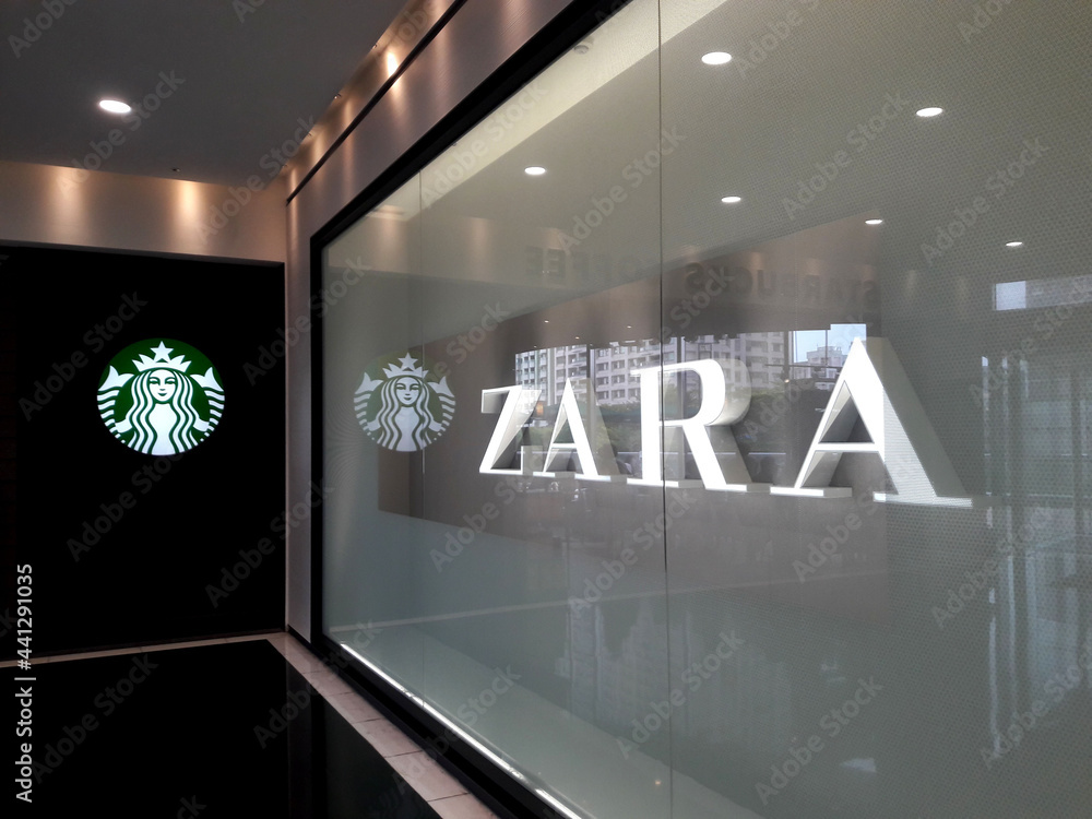 Kaohsiung, Taiwan, October 6, 2020 Zara store. Zara is a Spanish