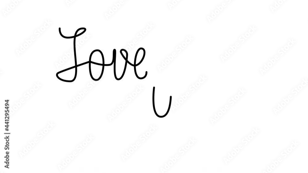 Love you - text, phrase, words writing animation. Hand written, luma matte. Love you - text, phrase, words writing animation. Hand written, luma matte.