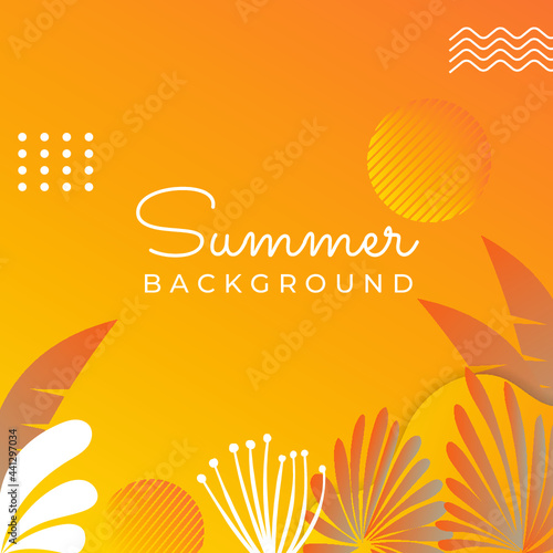 Wallpaper Mural Summertime backgrounds set with palm trees, summer sun and brush strokes for your graphic design. Sunny Days. Vector illustration. Torontodigital.ca