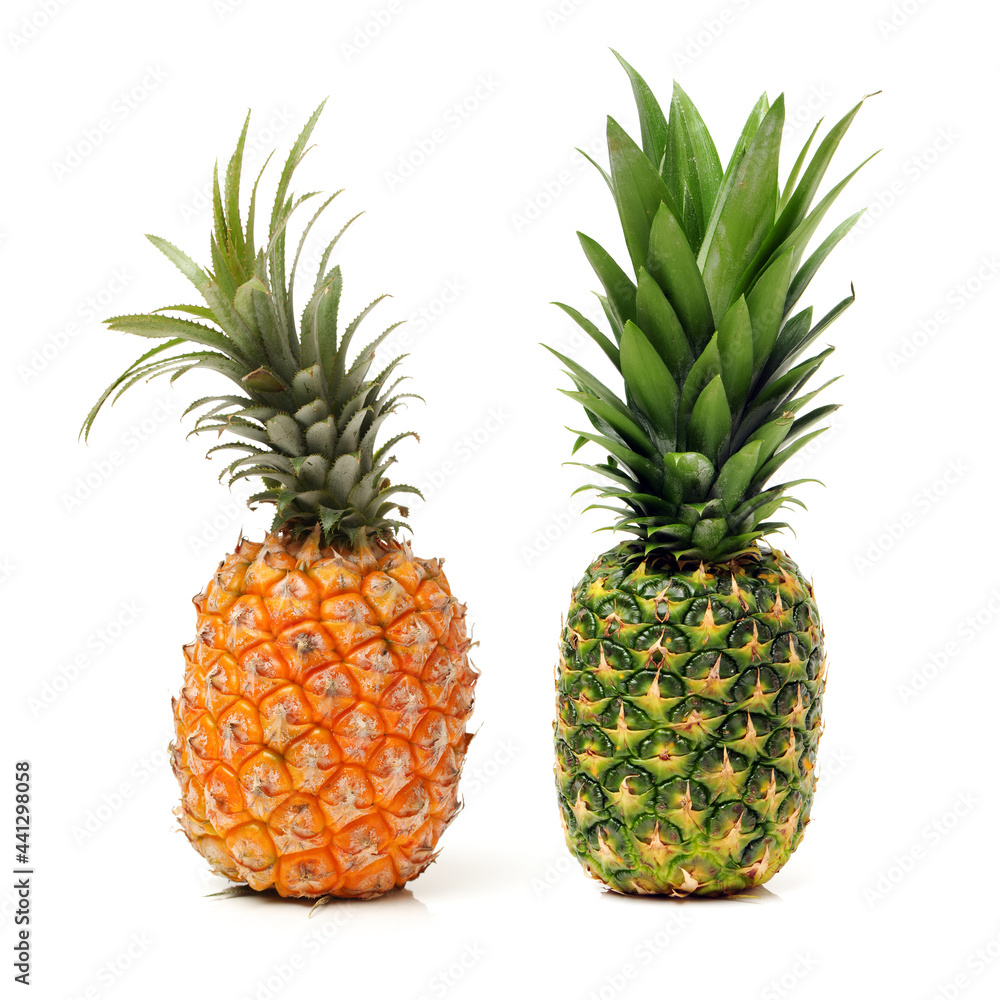 pineapple on a white