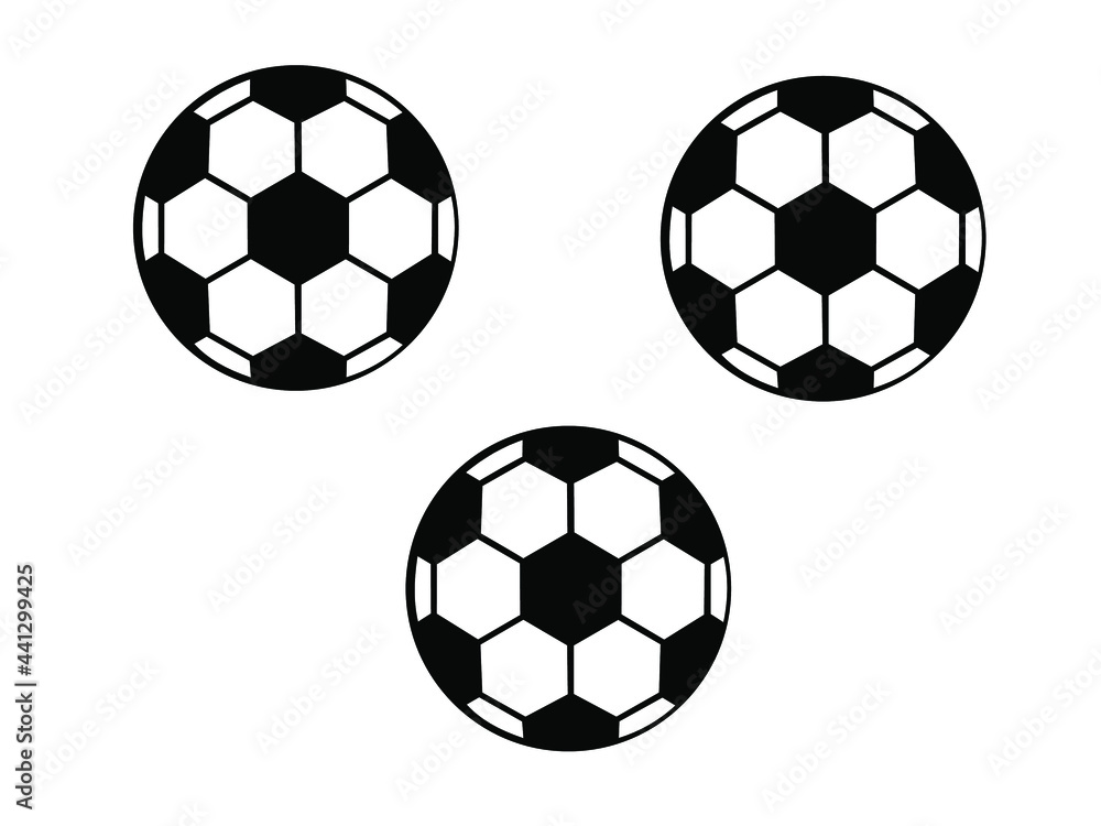 Vector soccer ball on white background