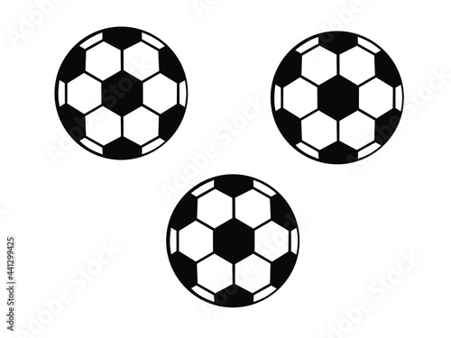 Vector soccer ball on white background