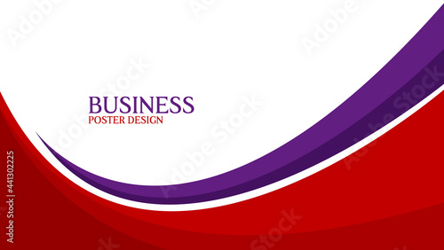 abstract background with red and purple wavy shapes for banner  poster  presentation  etc. vector illustration