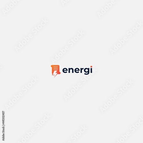 storm blitz energy modern paper logo book