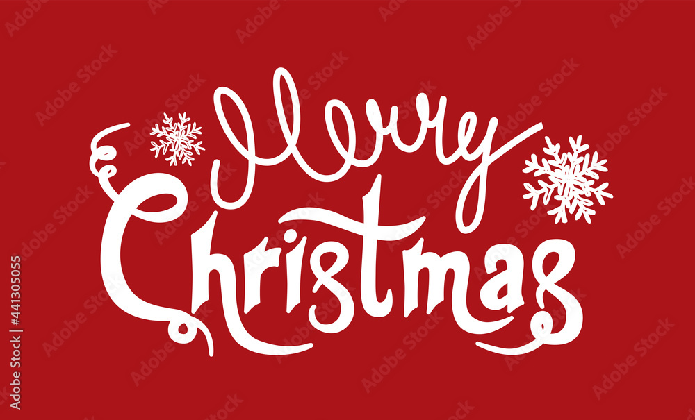 Merry Christmas hand lettering calligraphy, vector. Merry Christmas hand lettering calligraphy, vector.