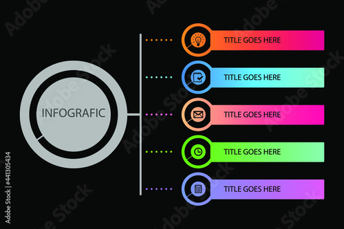 Infographic element. circle , business graph design. Vector