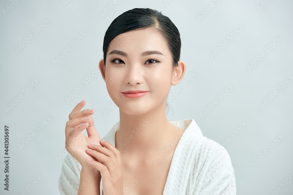 Beautiful Young asian Woman with Clean Fresh Skin look. Girl beauty face care Beautiful Young asian Woman with Clean Fresh Skin look. Girl beauty face care