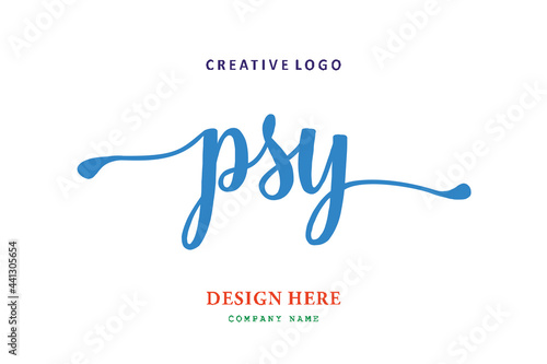 PSY lettering logo is simple, easy to understand and authoritative