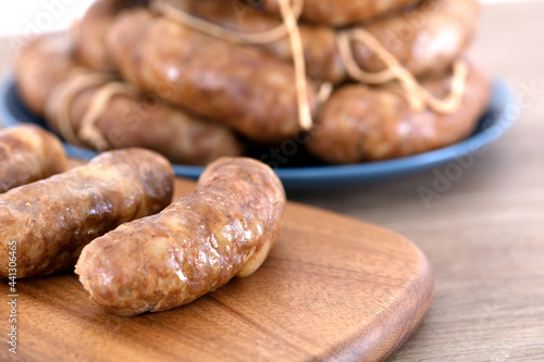 Homemade pork sausage