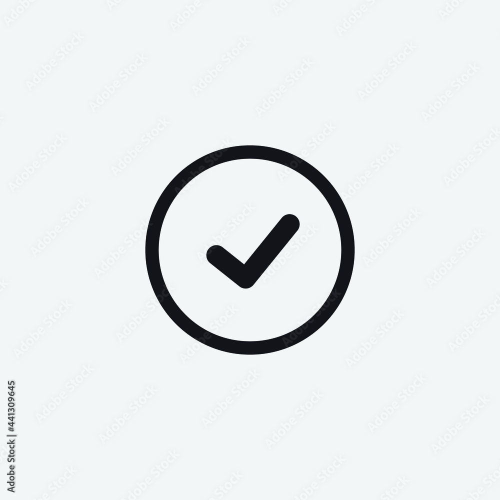 check mark vector icon illustration sign check mark vector icon illustration sign