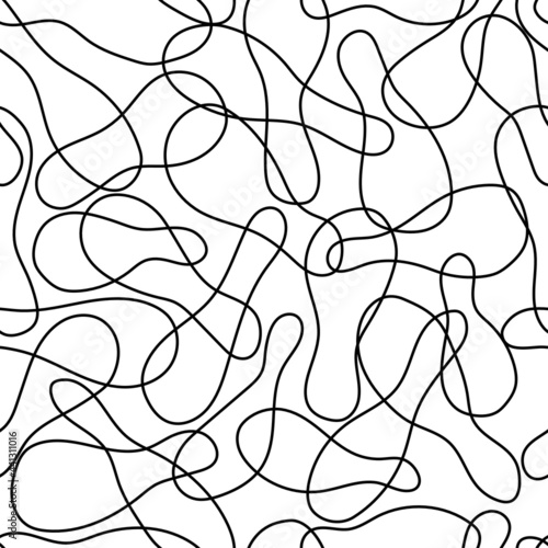 Abstract smooth pattern for wallpaper, textiles and paper