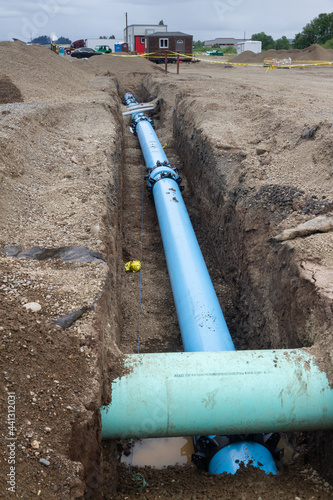 water main ready for burial