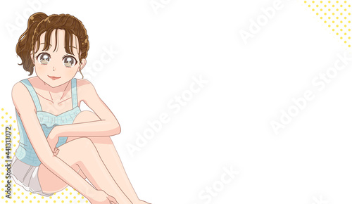 脱毛して肌がきれいな可愛い女性