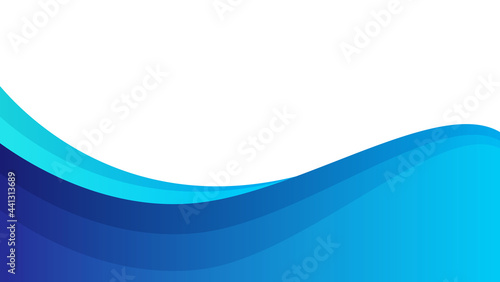 blue and white abstract wavy shape background