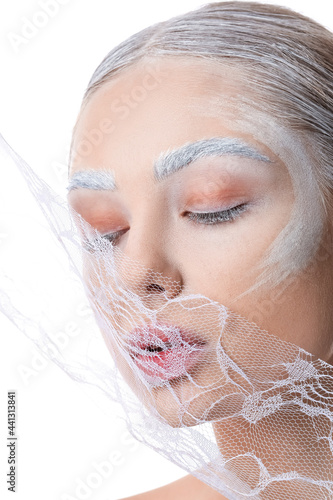 Beautiful young woman with ...