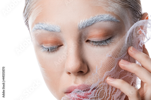 Beautiful young woman with ...