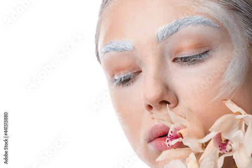 Beautiful young woman with ...