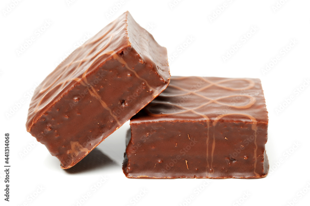 chocolate cake on white background chocolate cake on white background