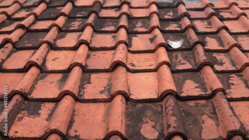 red roof tiles made from soil