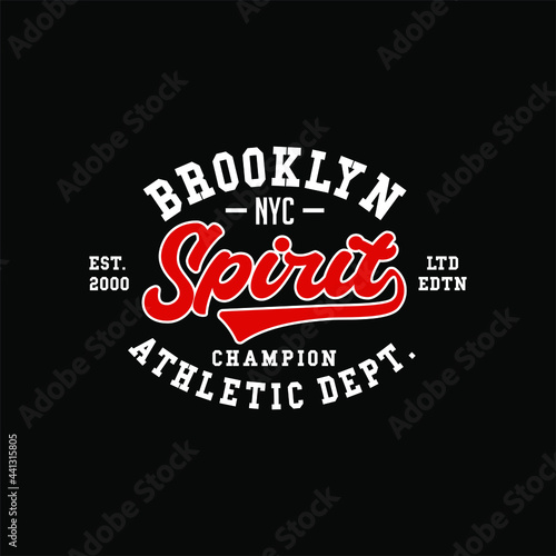 Brooklyn Athletic typography design