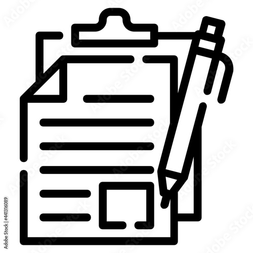 writing line icon