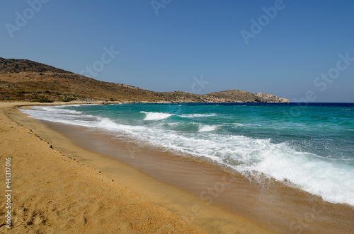 Psathi bay on the east coast of the Greek island of Ios in the Cyclades archipelago