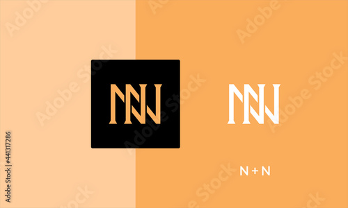 Initial NN, N Lettter Combination Logo - Vector